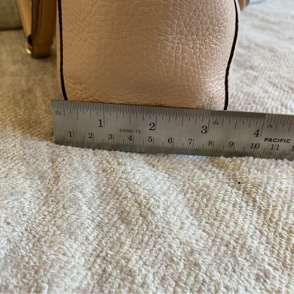 Coach Mini Kelsey Satchel Leather Crossbody Bag Pink Beige - Picture 12 of 16